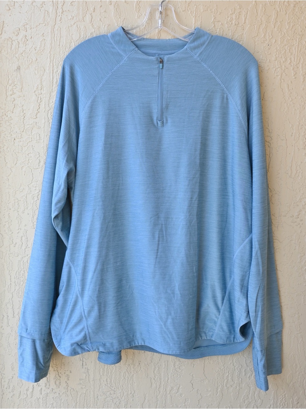 Baleaf Women's Light Blue Quarter-Zip Crew Sporty Activewear Sweat Shirt